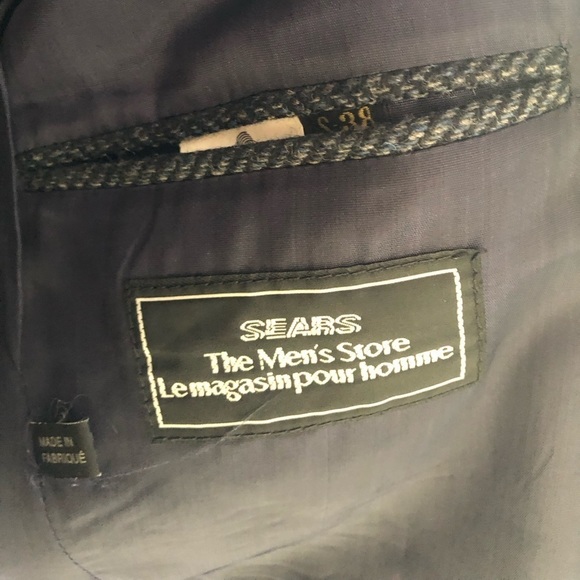SEARS THE MEN’S STORE Vintage Virgin Wool made in Poland, lined blazer, - Picture 3 of 7